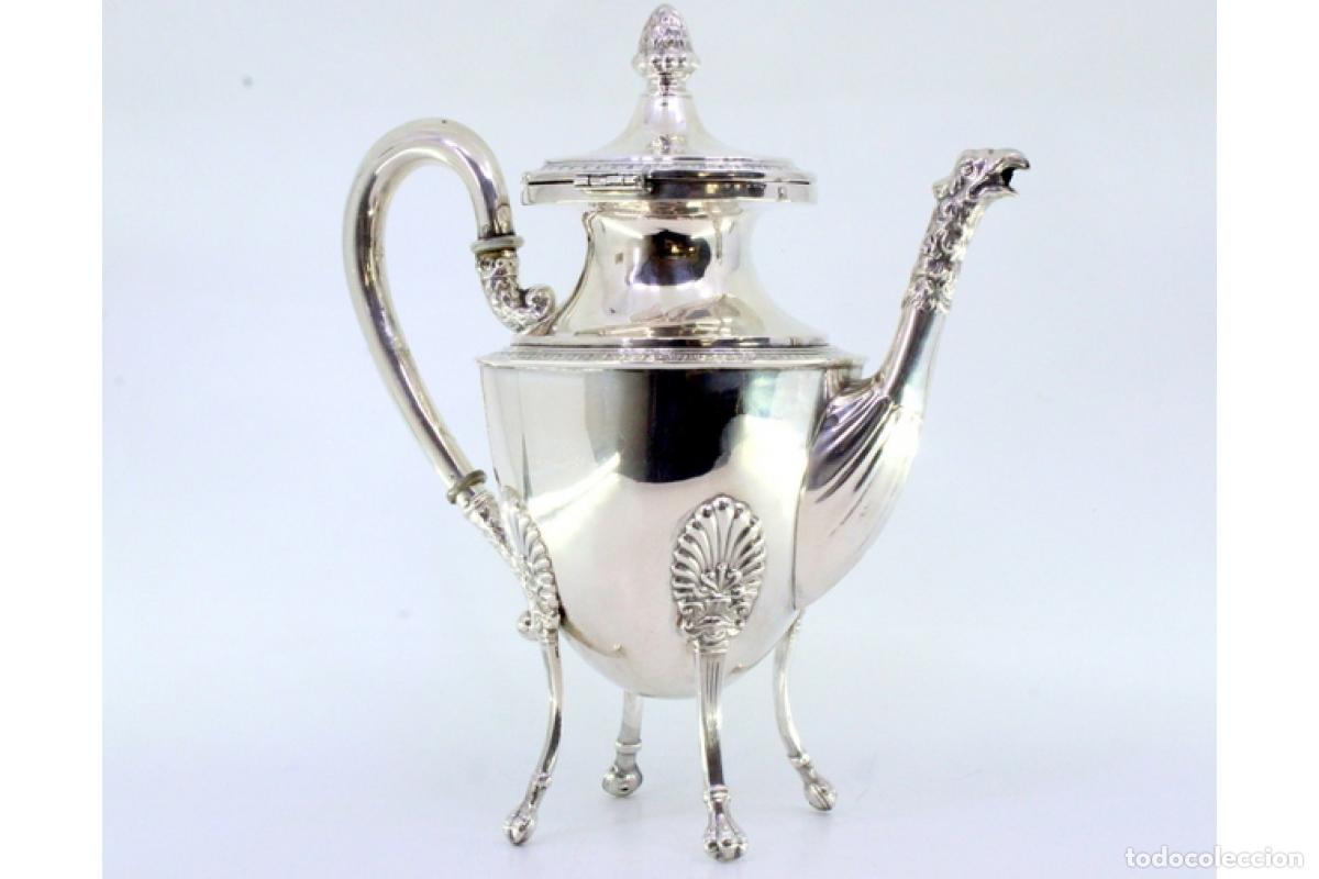 Antig&uuml;edades: Cafetera de plata - Foto 8