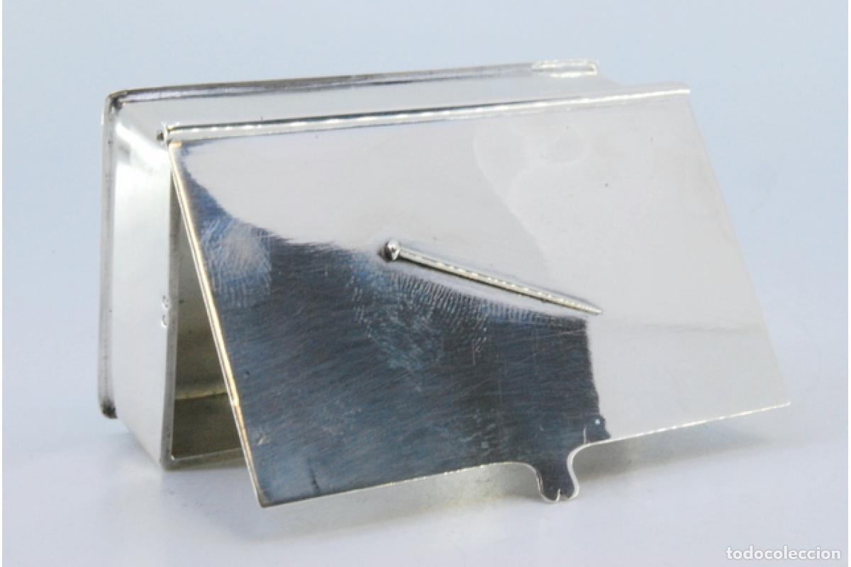 Antig&uuml;edades: Caja de plata para alfileres. - Foto 1