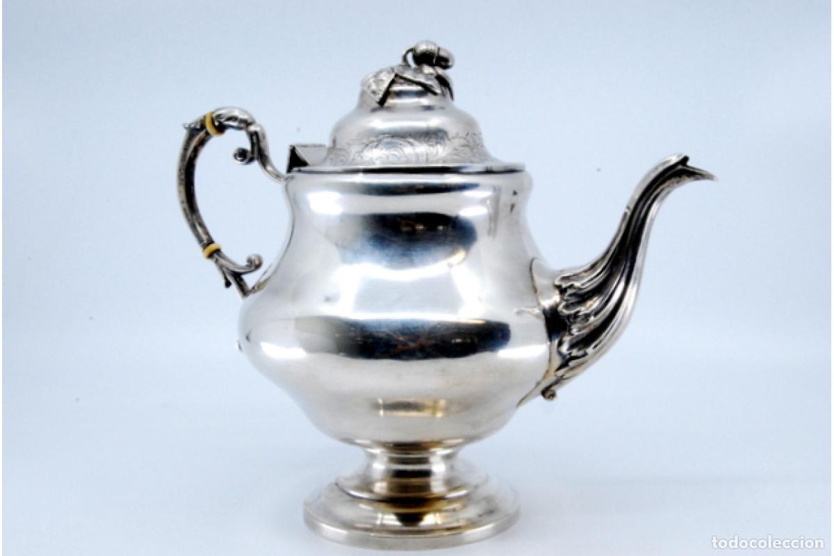Antig&uuml;edades: Cafetera de plata - Foto 6
