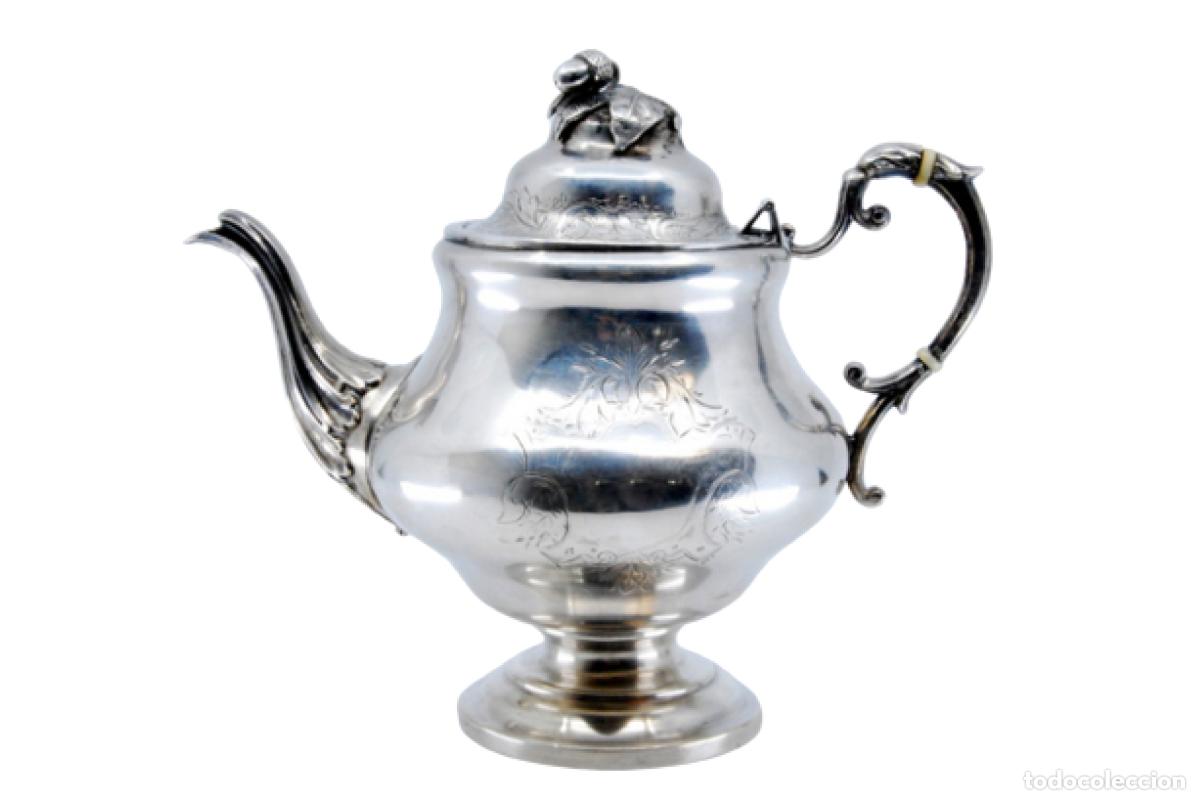 Antiques: Cafetera de plata