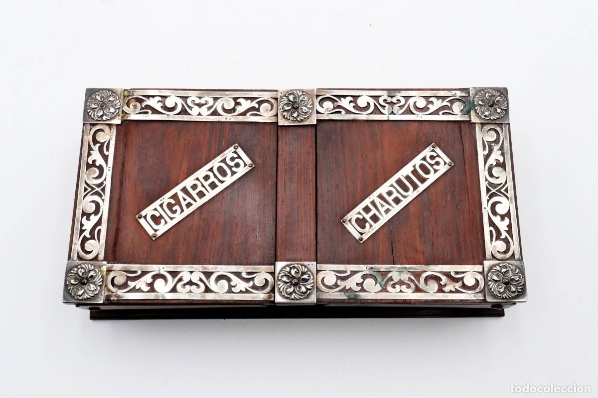 Antig&uuml;edades: Caja de cigarrillos, en plata - Foto 5