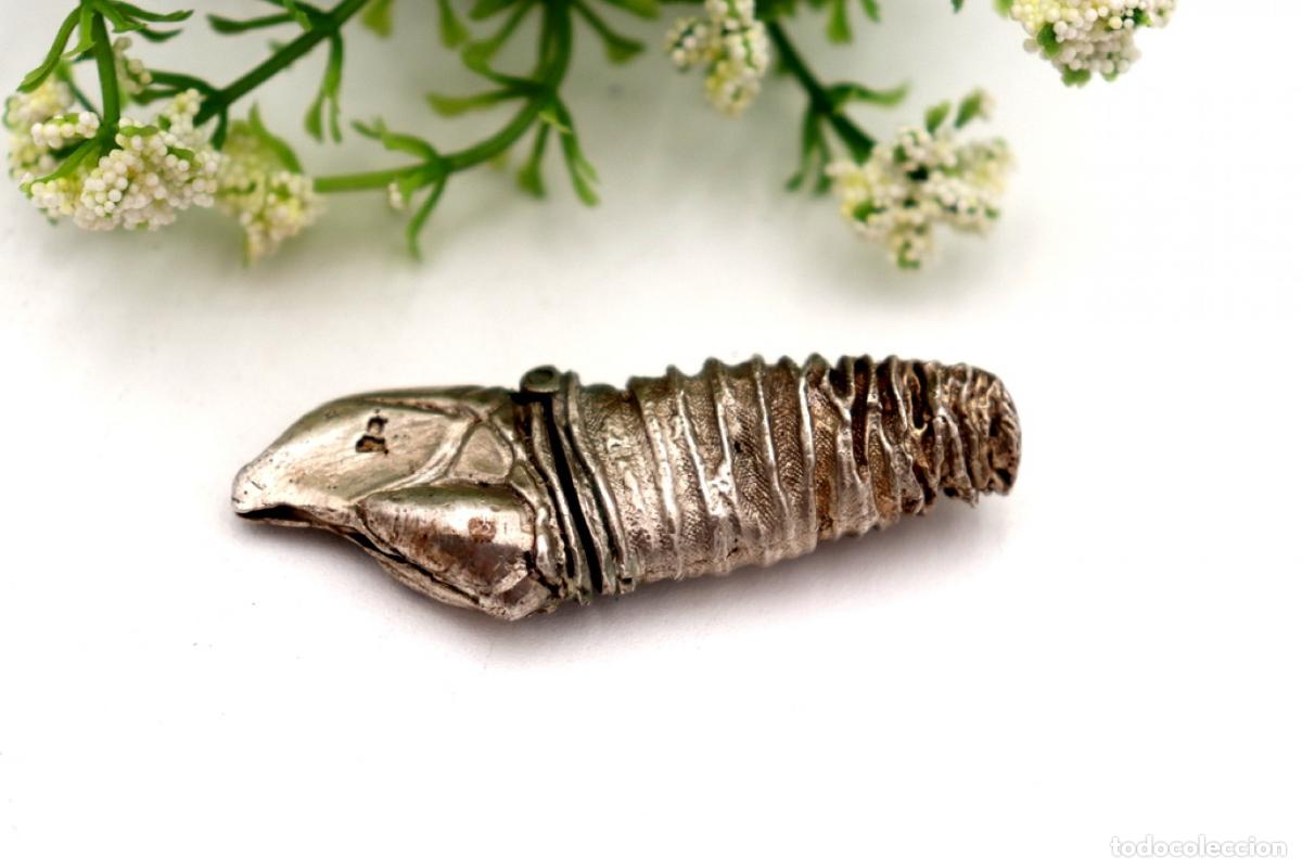 Antiques: Pastillero, en plata