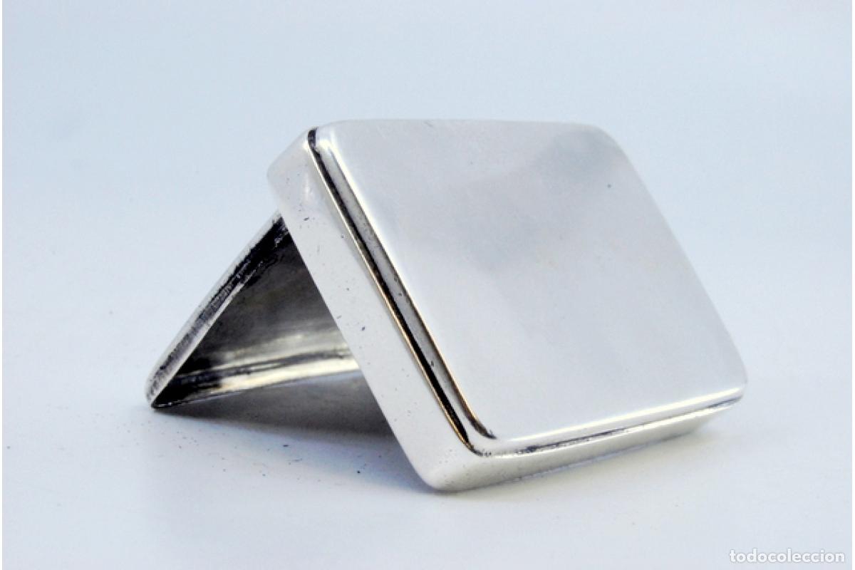 Antig&uuml;edades: Caja de plata para cerillas. - Foto 2