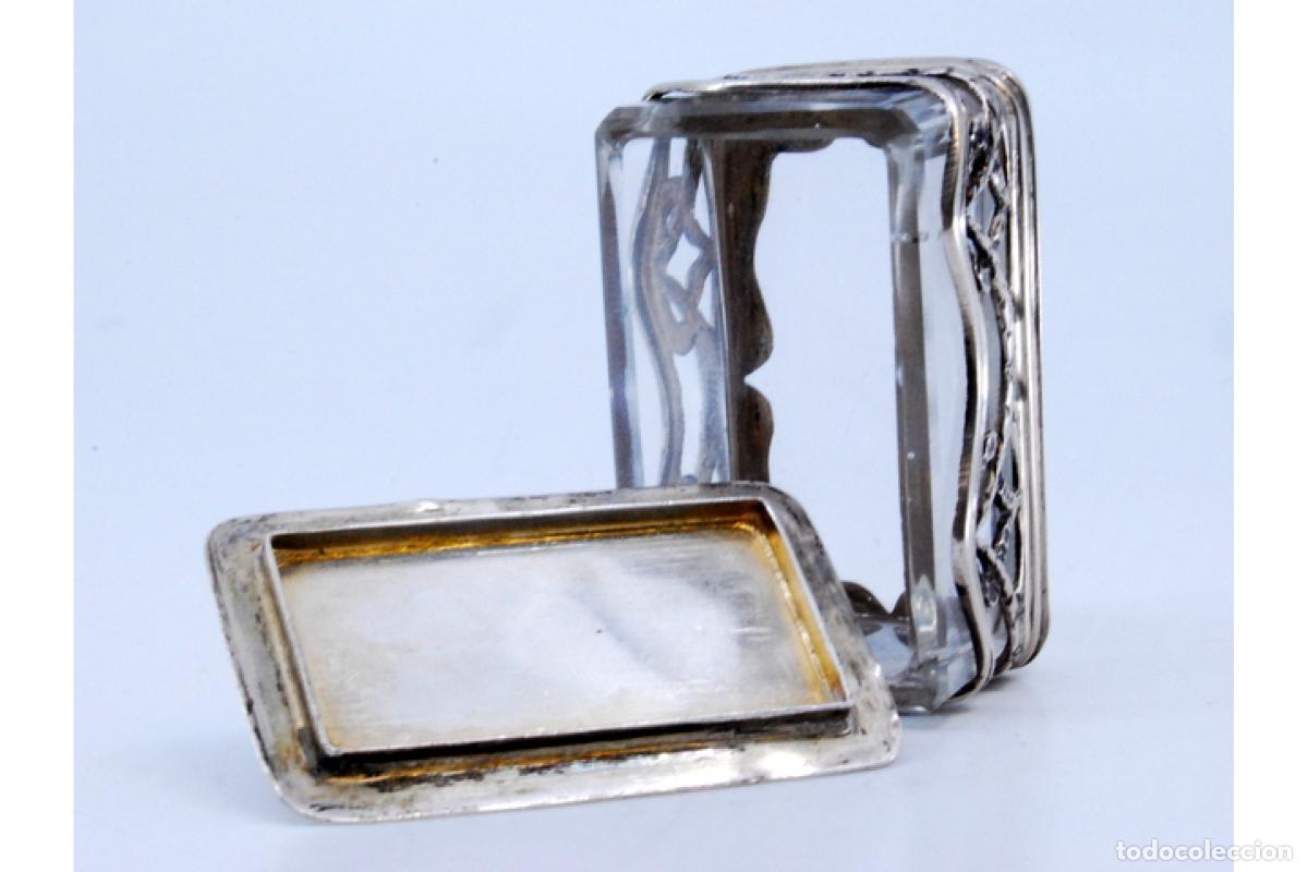Antig&uuml;edades: Caja de plata para sellos. - Foto 6