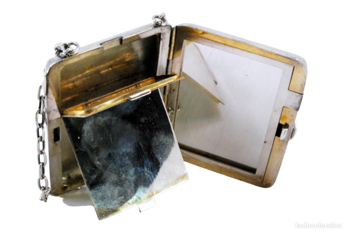 Oggetti Antichi: Caja de belleza de plata