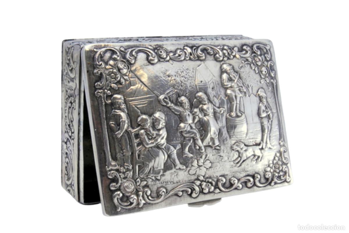 Antig&uuml;edades: joyero de plata