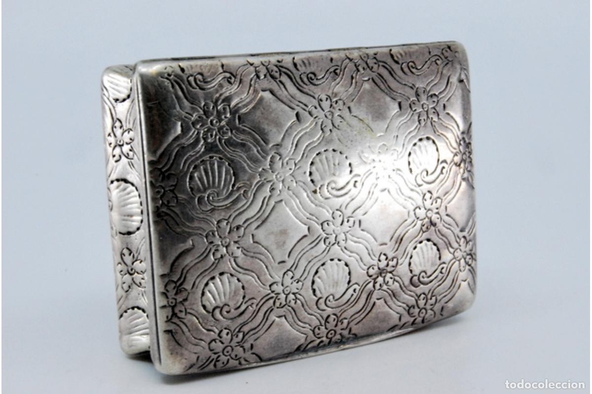 Antig&uuml;edades: Tabaquera, en plata - Foto 5