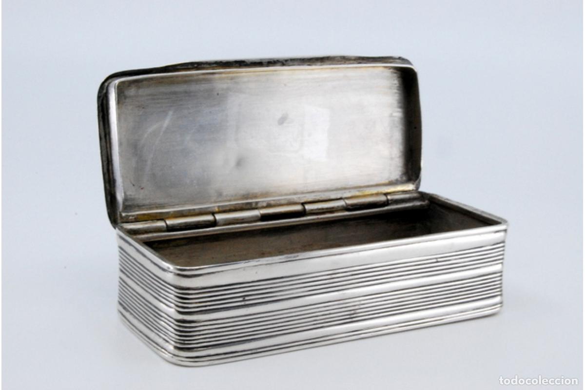 Antig&uuml;edades: Tabaquera, en plata - Foto 6