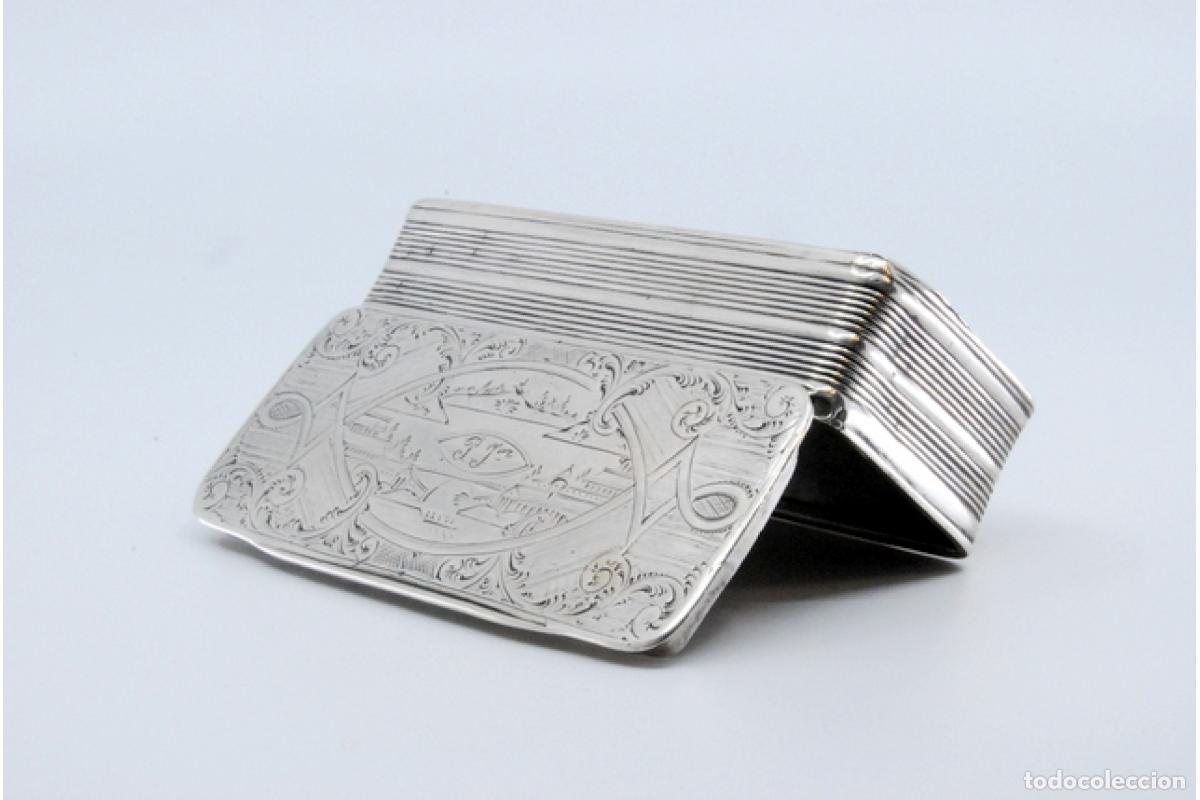 Antig&uuml;edades: Tabaquera, en plata - Foto 10