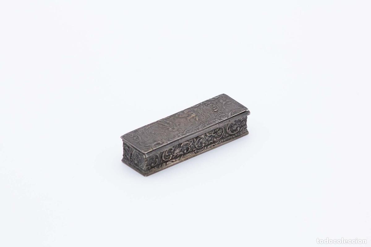 Antig&uuml;edades: Tabaquera, en plata - Foto 2