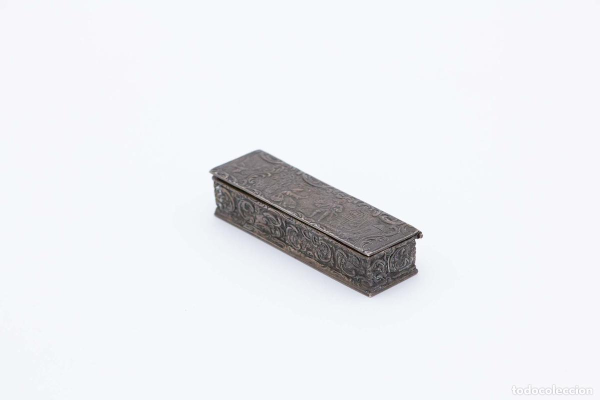 Antig&uuml;edades: Tabaquera, en plata - Foto 3