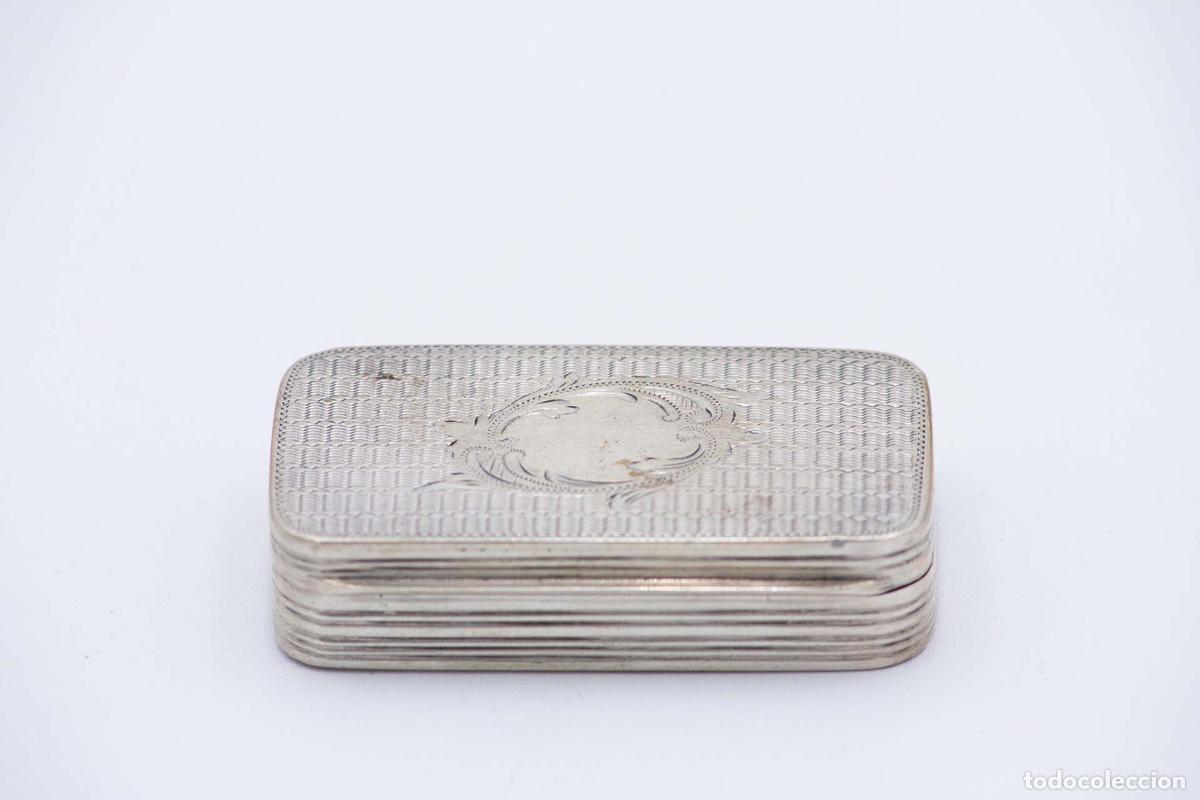 Antig&uuml;edades: Tabaquera, en plata - Foto 2