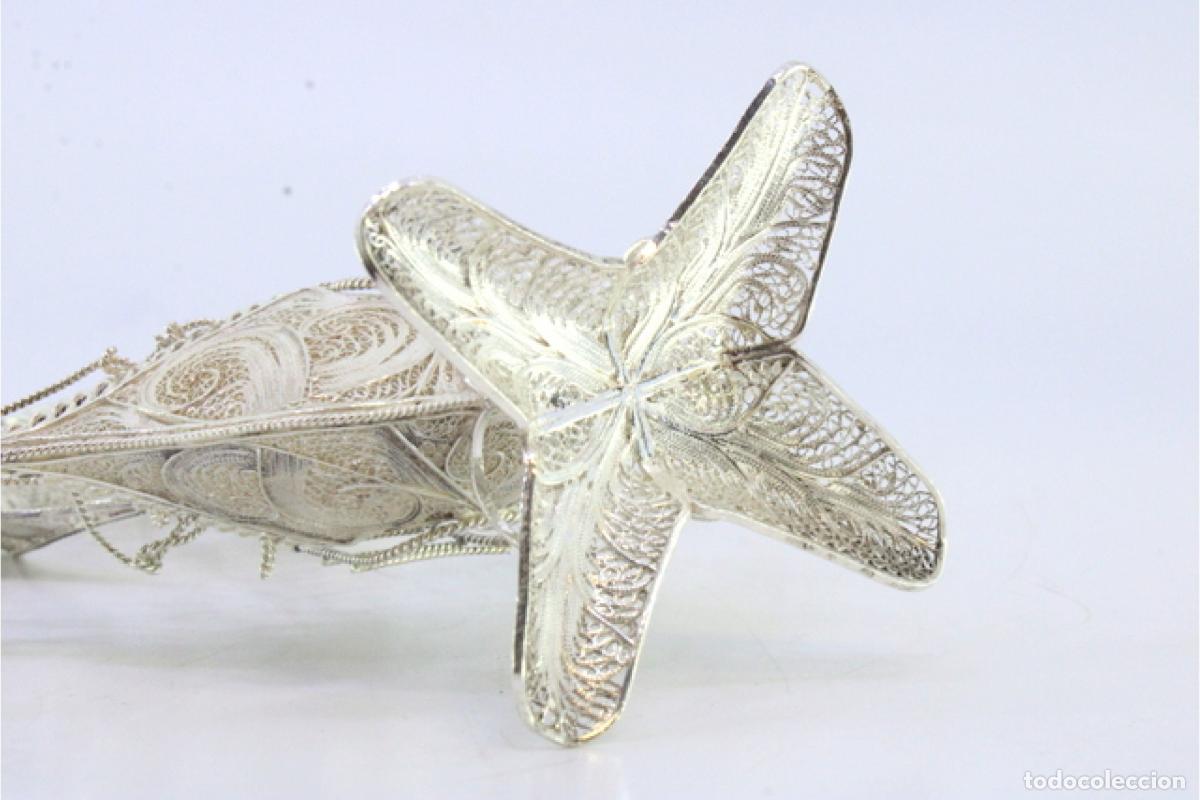 Antig&uuml;edades: Carabela de filigrana de plata. - Foto 2