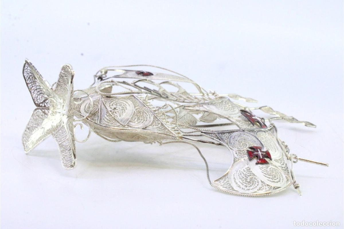 Antig&uuml;edades: Carabela de filigrana de plata. - Foto 6
