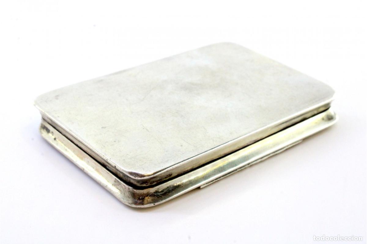 Antig&uuml;edades: Tabaquera, en plata - Foto 6
