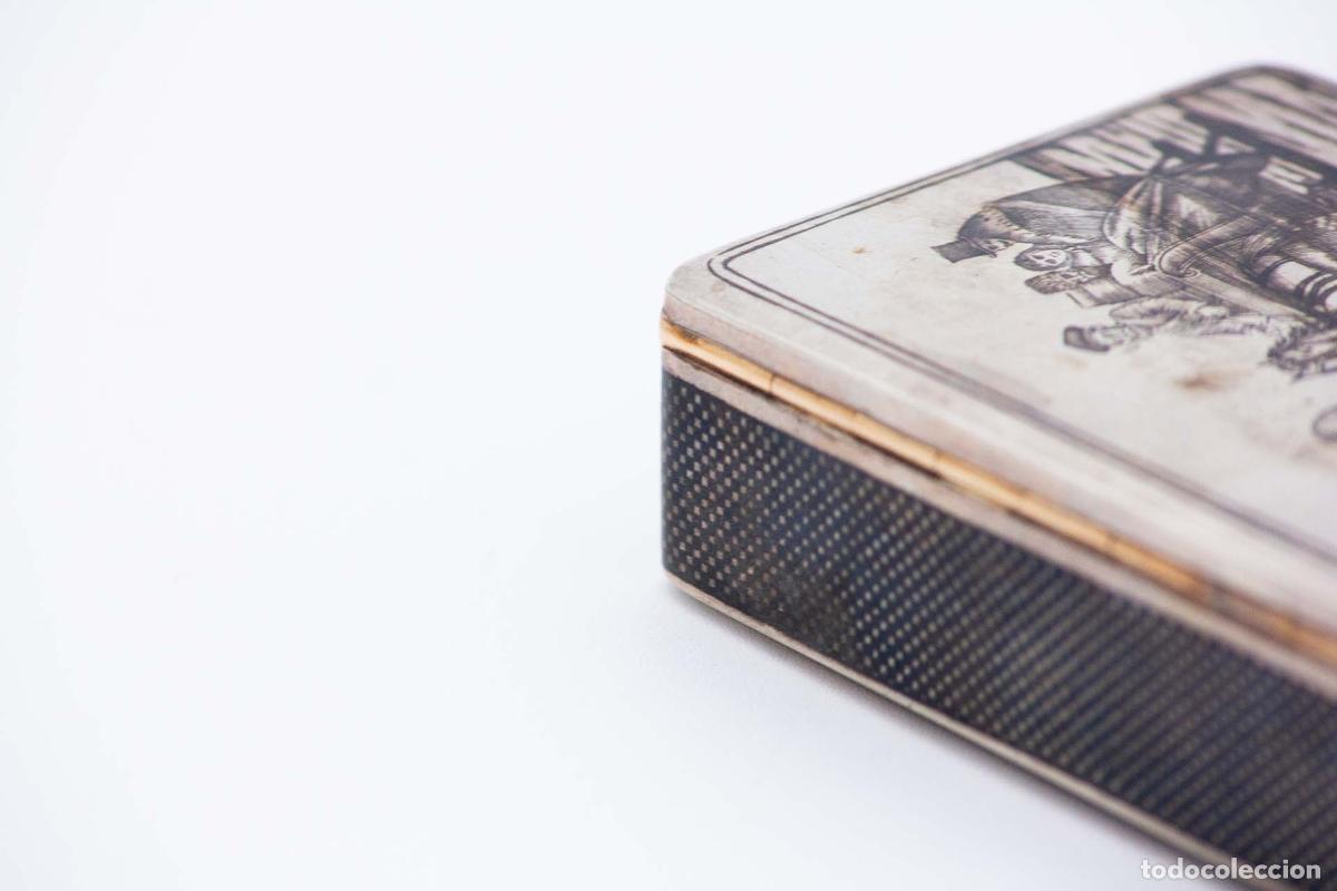 Antig&uuml;edades: Tabaquera, en plata - Foto 2