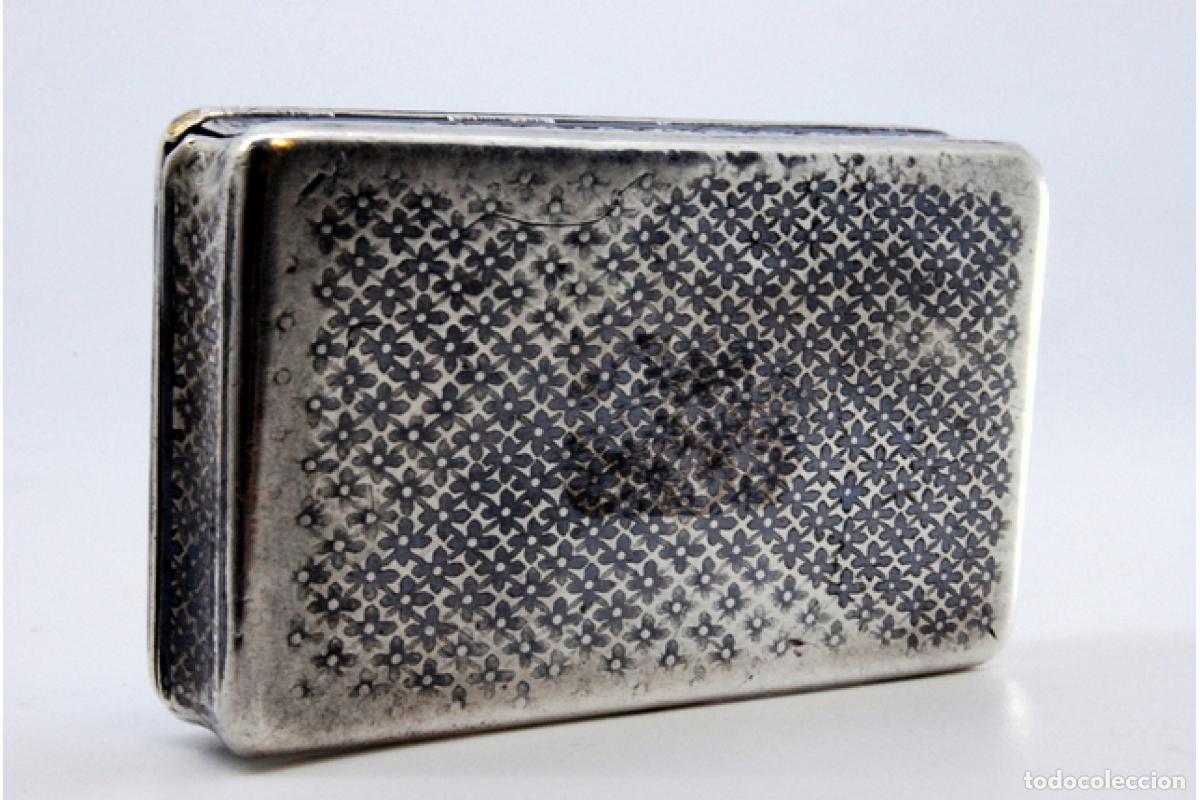Antig&uuml;edades: Tabaquera, en plata - Foto 7