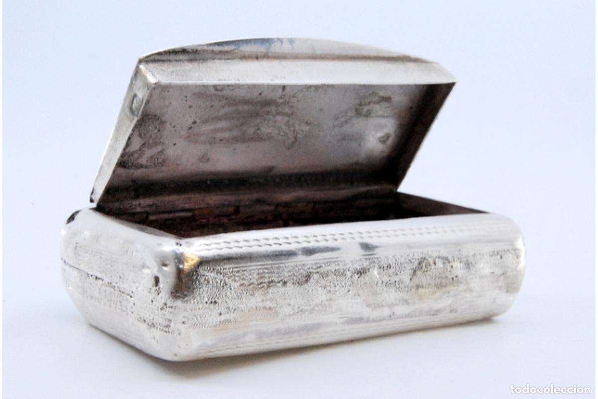 Antig&uuml;edades: Tabaquera, en plata - Foto 4