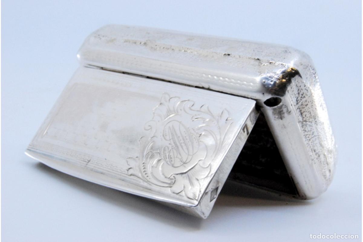 Antig&uuml;edades: Tabaquera, en plata - Foto 8