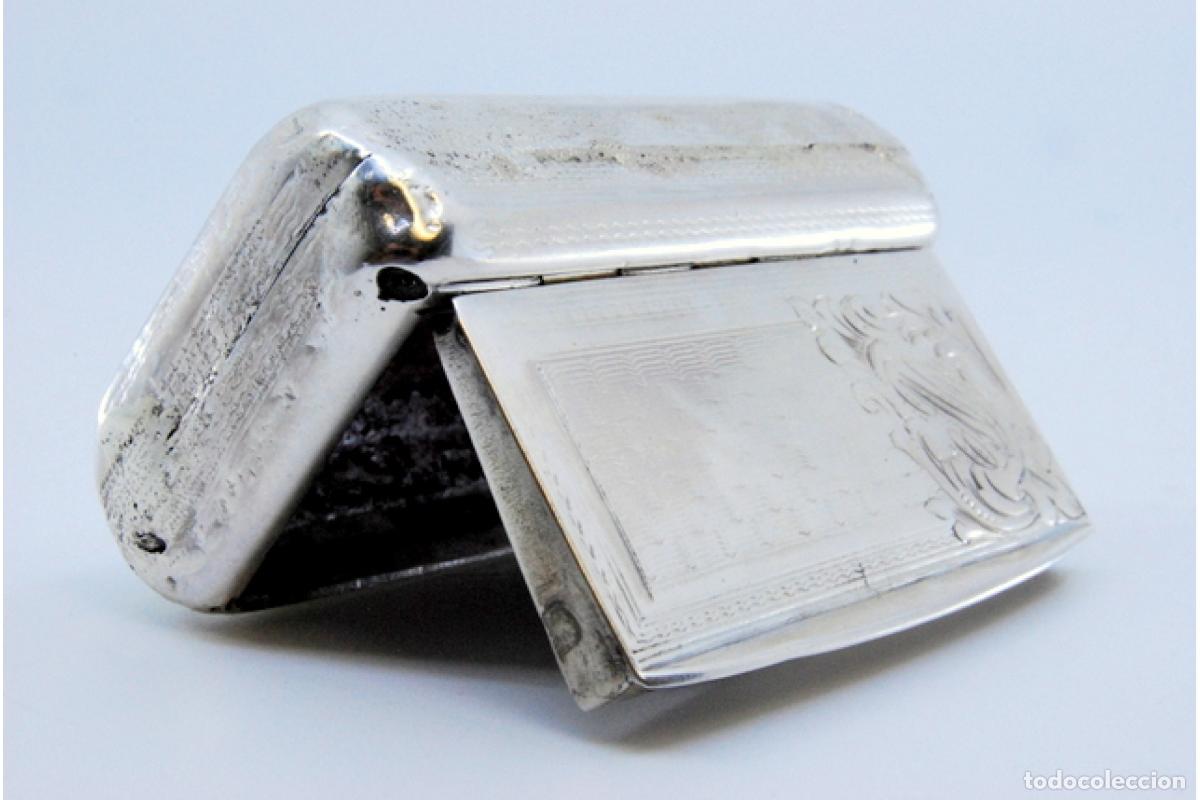 Antig&uuml;edades: Tabaquera, en plata - Foto 9