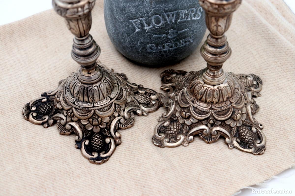 Antig&uuml;edades: candelabros de plata - Foto 2