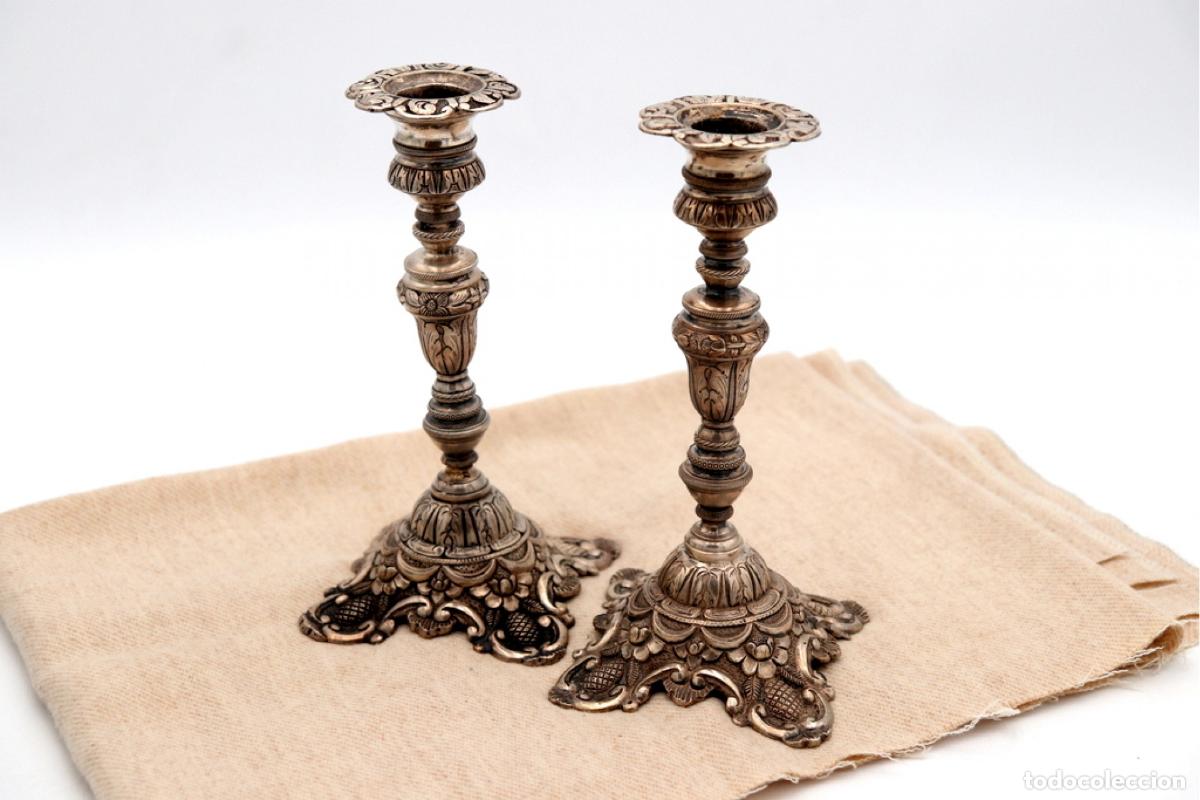 Antig&uuml;edades: candelabros de plata - Foto 4