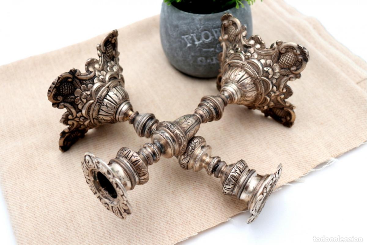 Antig&uuml;edades: candelabros de plata - Foto 7