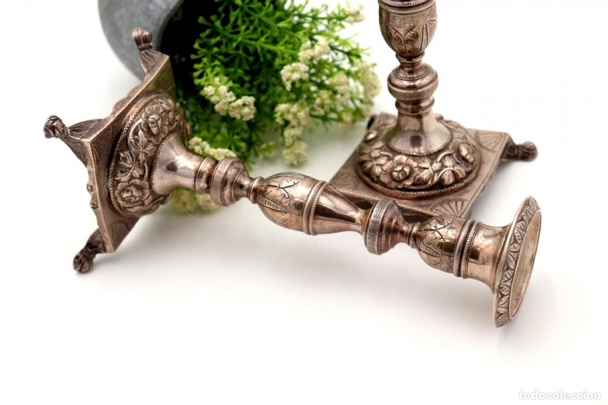 Antig&uuml;edades: candelabros de plata - Foto 5