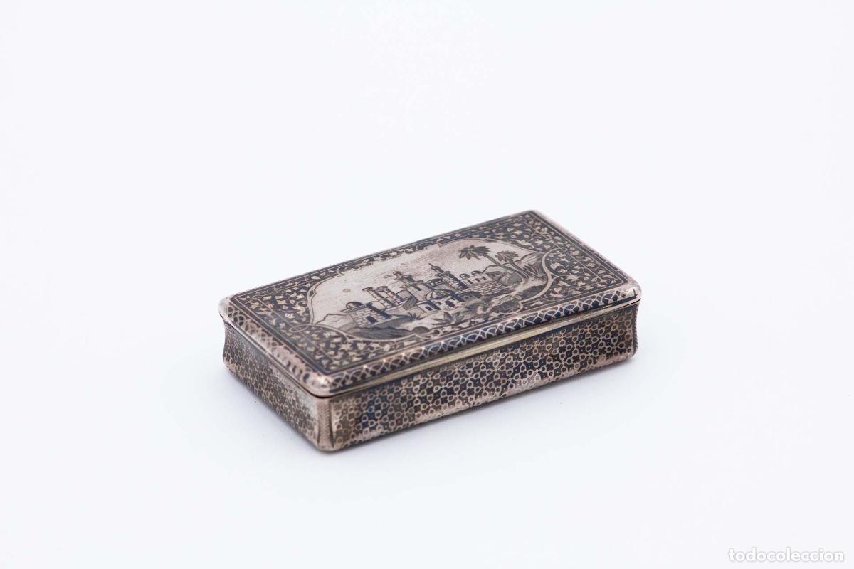 Antig&uuml;edades: Tabaquera, en plata - Foto 4
