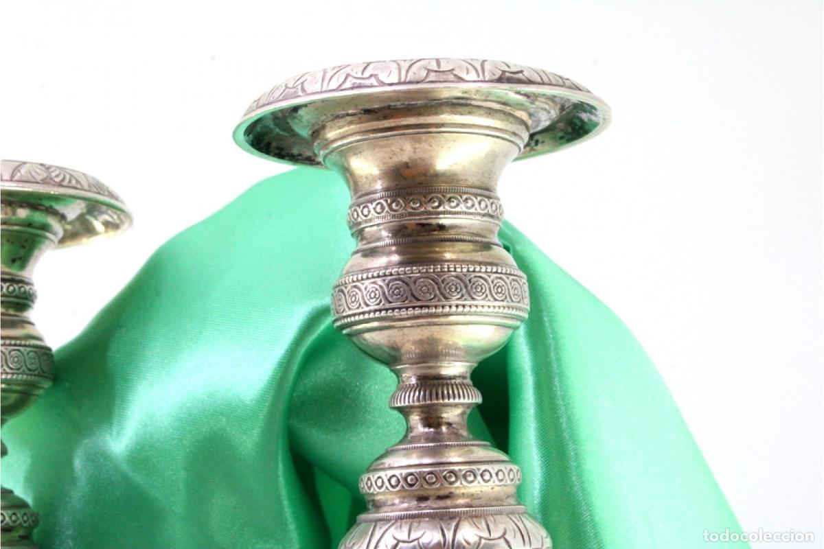 Antig&uuml;edades: candelabros de plata - Foto 3