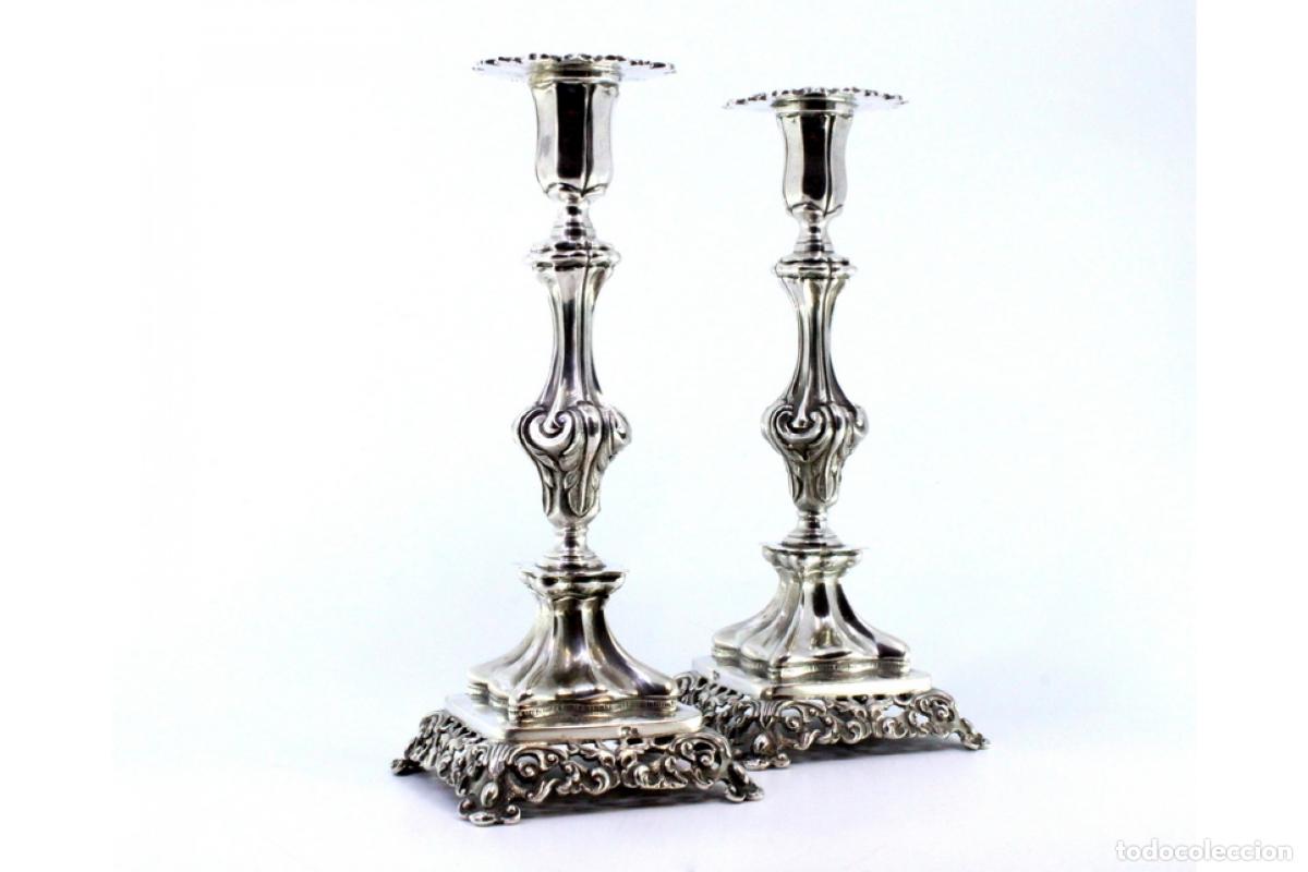 Antig&uuml;edades: candelabros de plata - Foto 2
