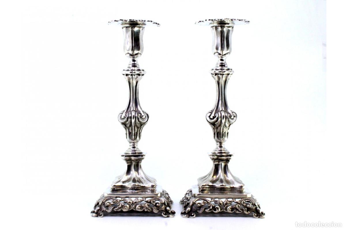 Antig&uuml;edades: candelabros de plata - Foto 3