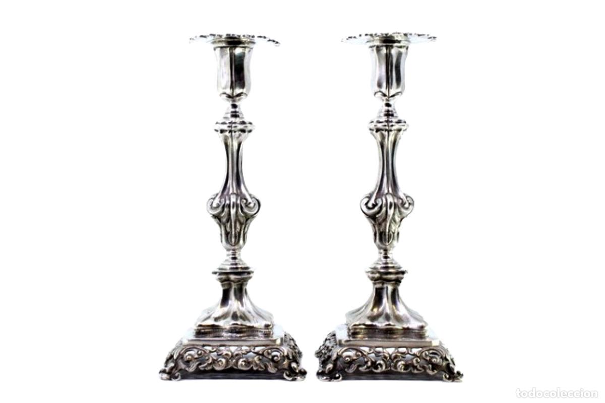 Antig&uuml;edades: candelabros de plata - Foto 1