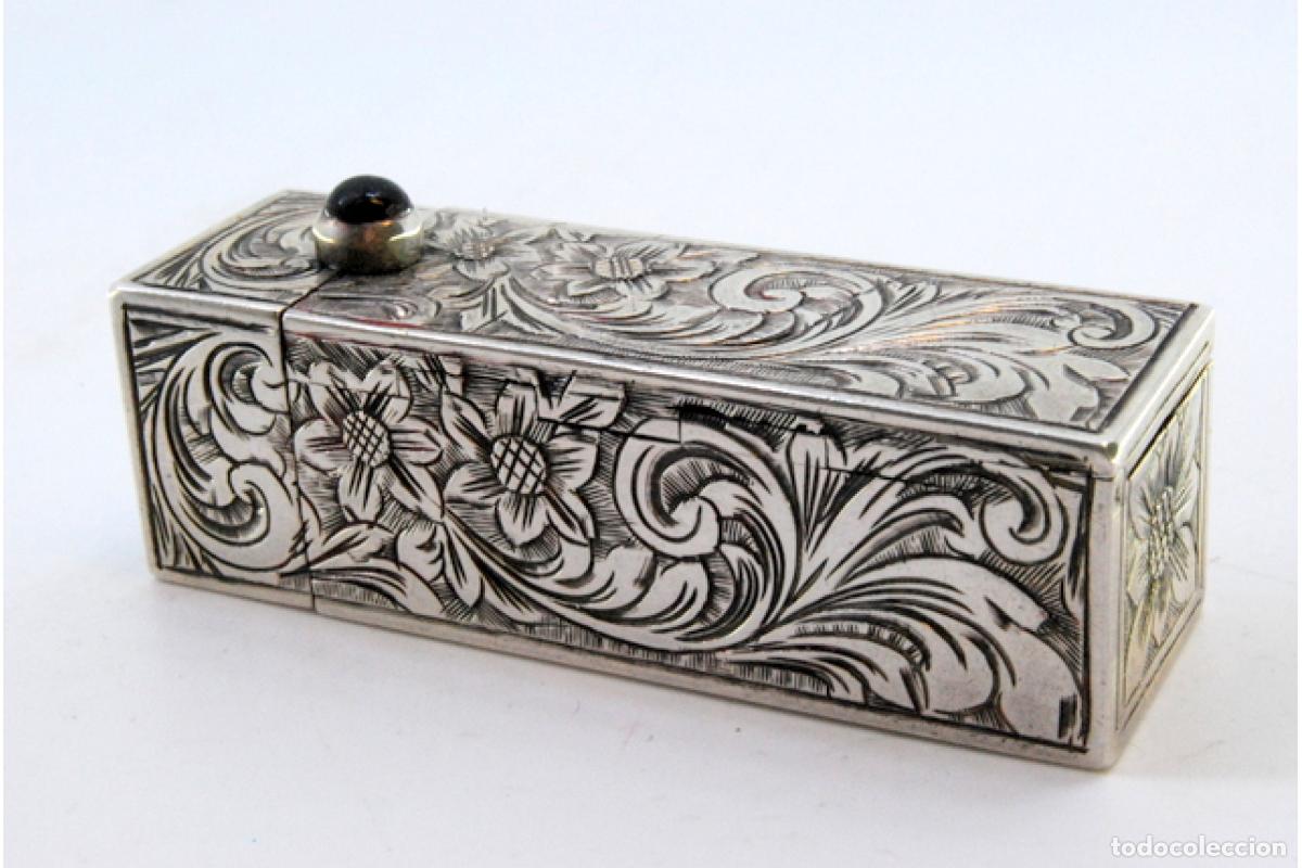 Antig&uuml;edades: Caja de belleza de plata - Foto 7
