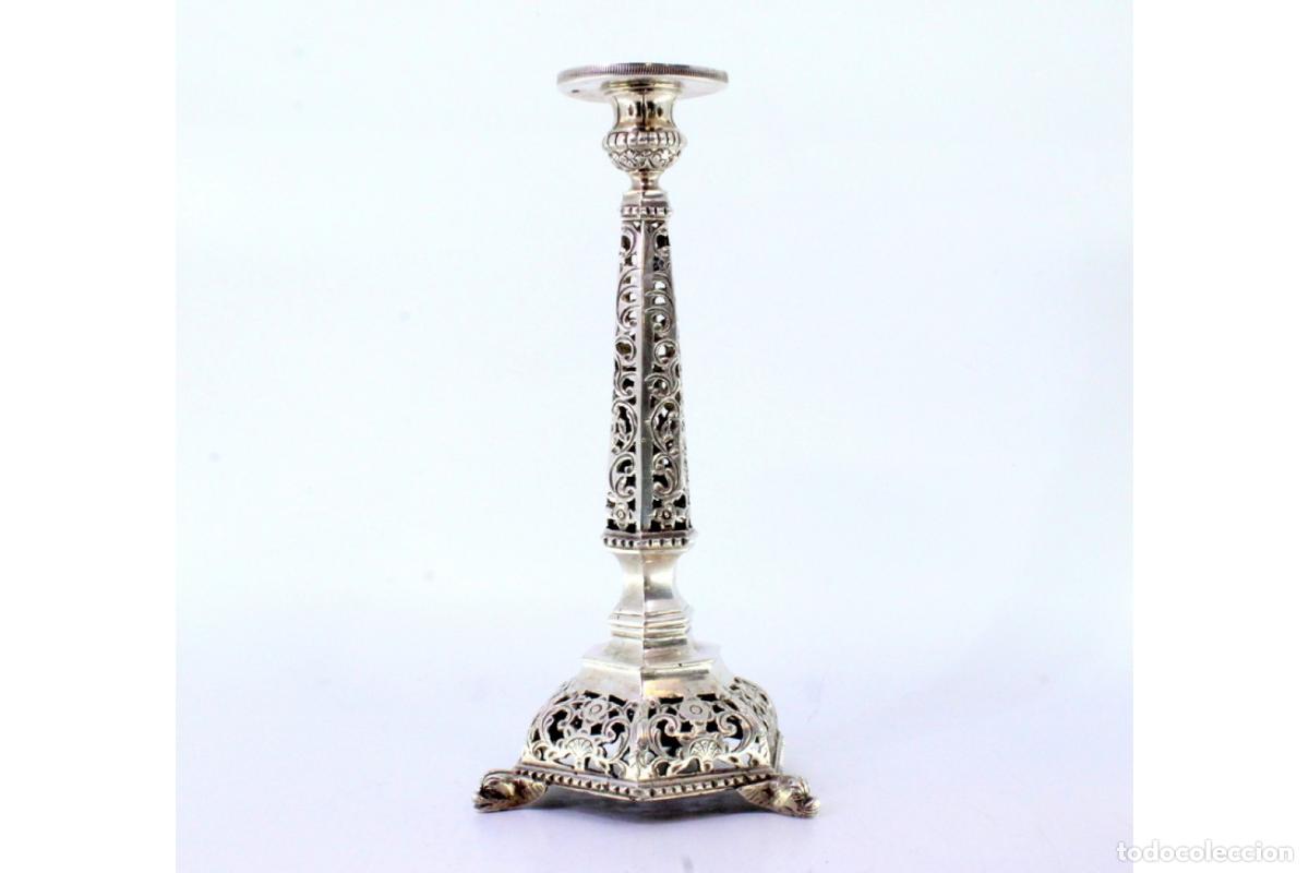 Antig&uuml;edades: candelabro de plata - Foto 3