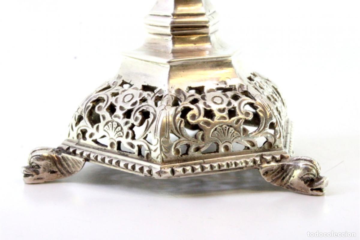 Antig&uuml;edades: candelabro de plata - Foto 6