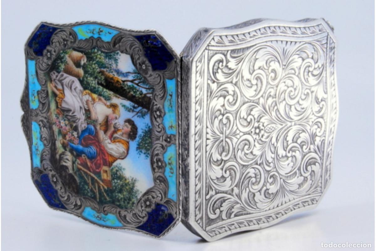 Antig&uuml;edades: Caja de belleza de plata - Foto 8