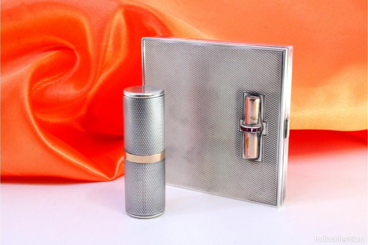 Antig&uuml;edades: Caja de belleza de plata - Foto 8