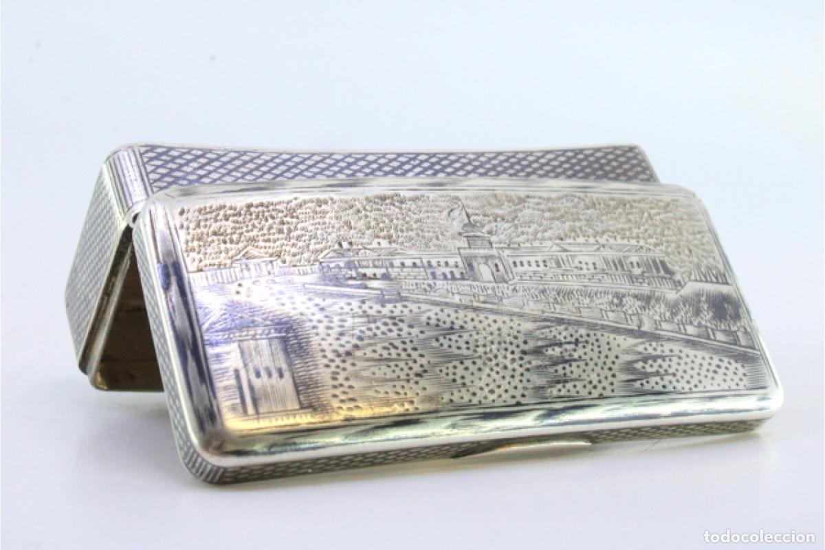 Antig&uuml;edades: Tabaquera, en plata - Foto 5