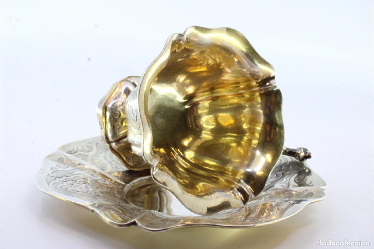 Antig&uuml;edades: taza de t&eacute; de plata - Foto 5