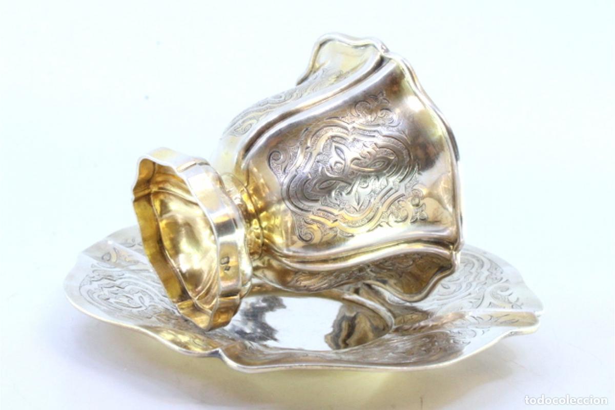 Antig&uuml;edades: taza de t&eacute; de plata - Foto 7