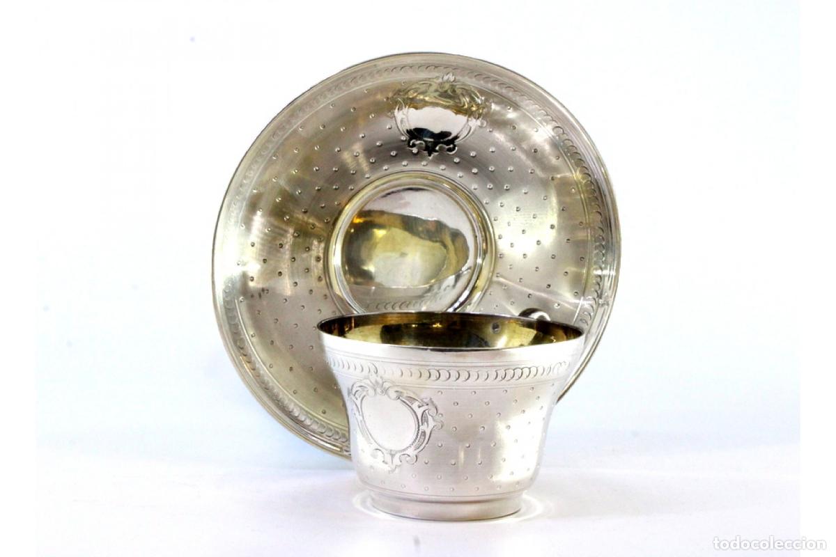 Antig&uuml;edades: taza de t&eacute; de plata - Foto 2