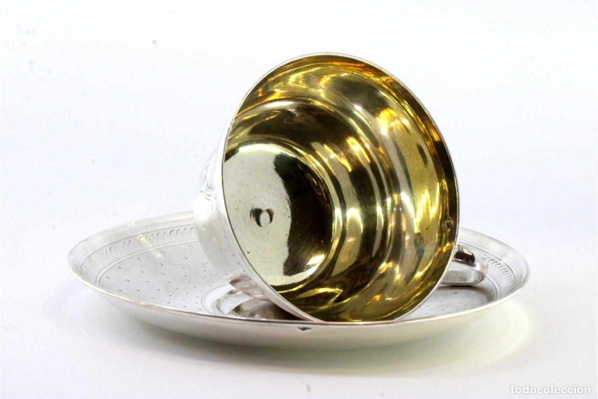 Antig&uuml;edades: taza de t&eacute; de plata - Foto 5