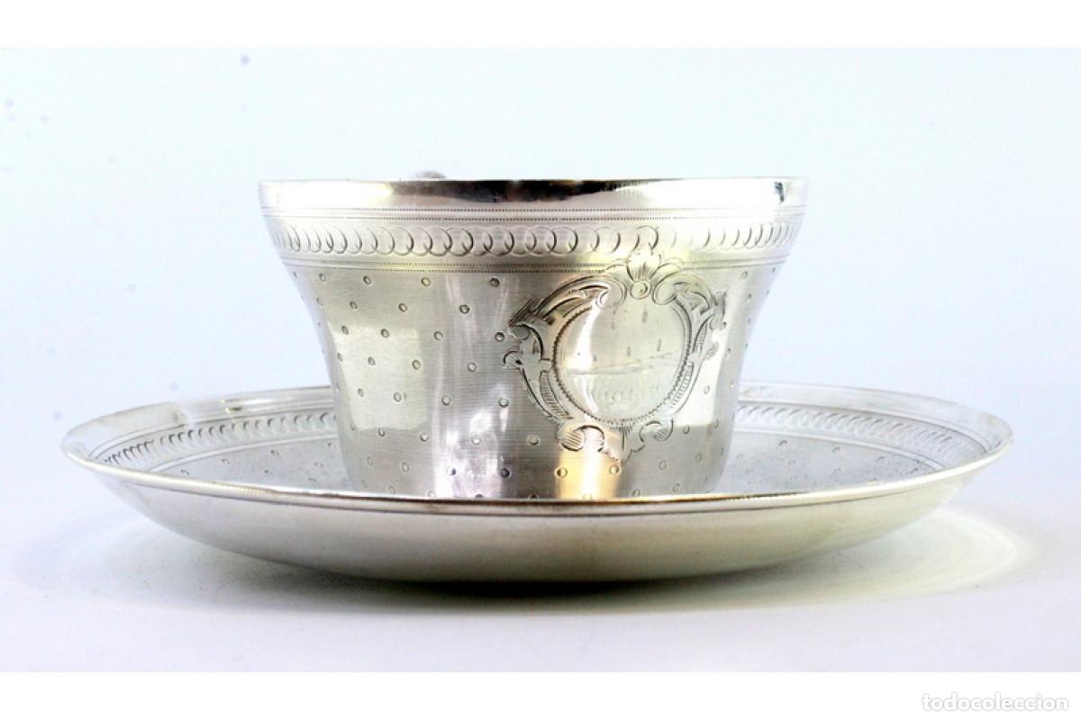 Antig&uuml;edades: taza de t&eacute; de plata - Foto 6