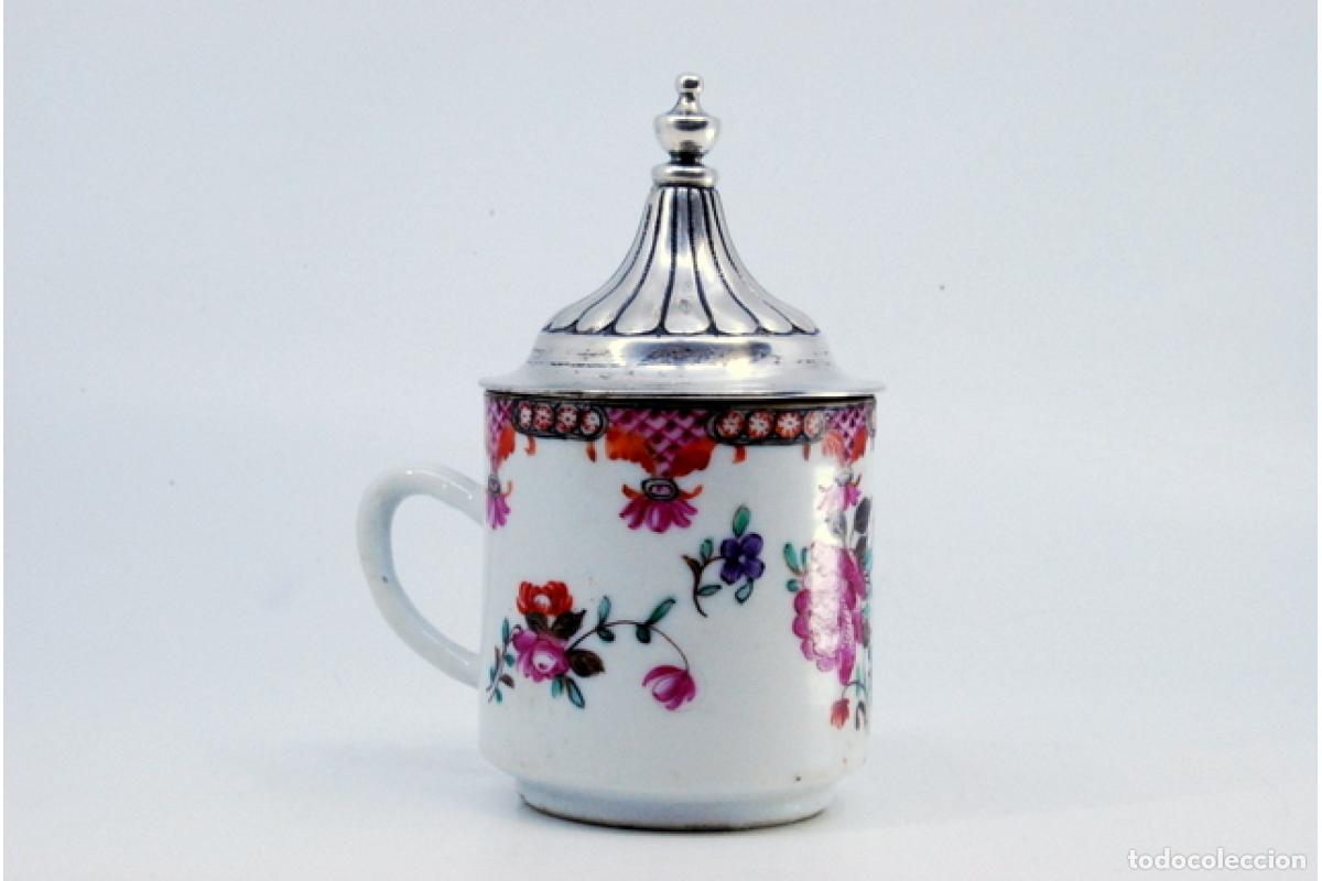 Antig&uuml;edades: taza de t&eacute; de plata - Foto 4