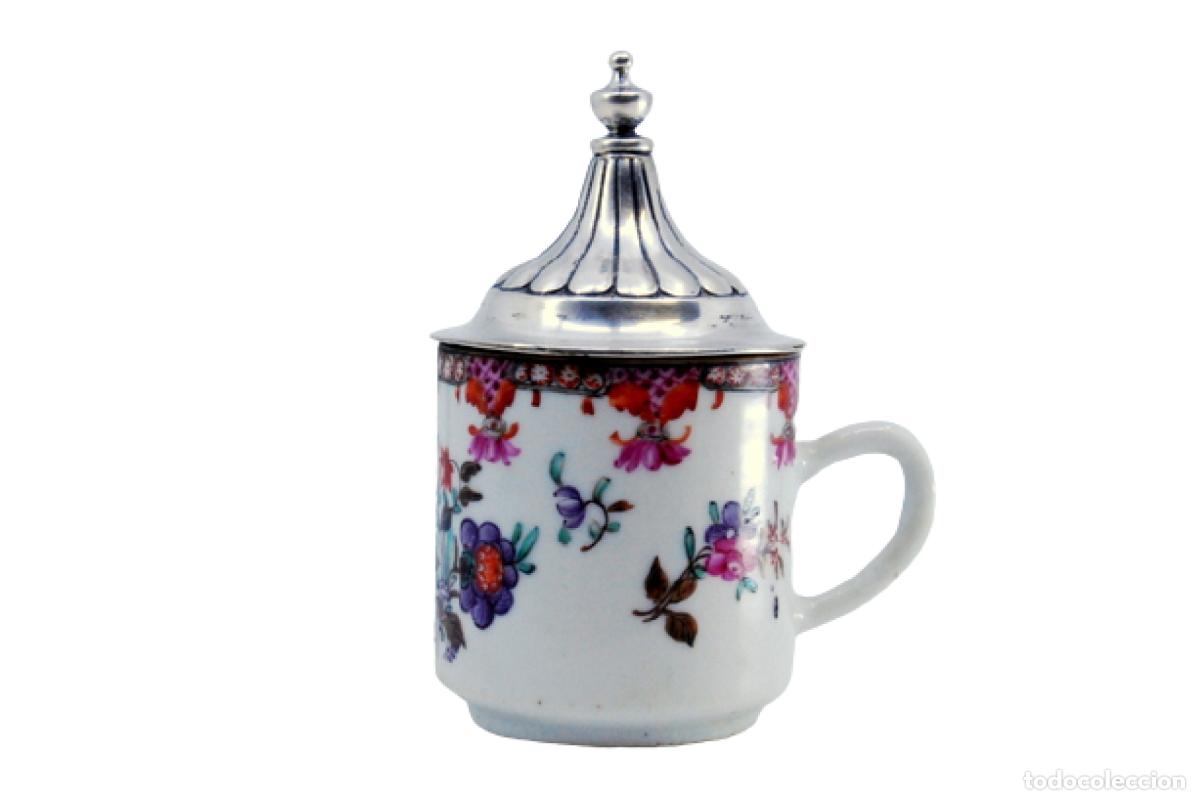 Antig&uuml;edades: taza de t&eacute; de plata - Foto 1