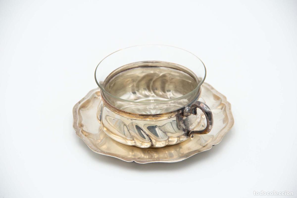Antig&uuml;edades: taza de t&eacute; de plata - Foto 1