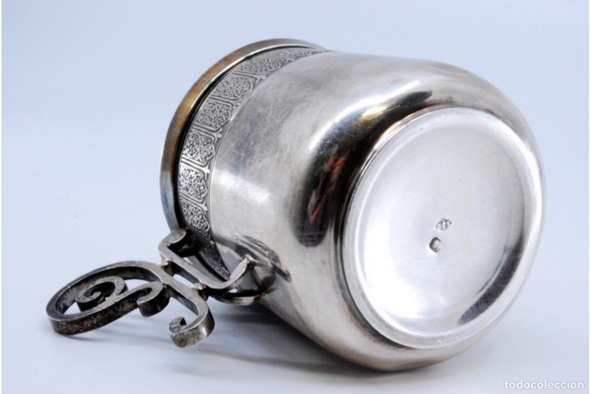 Antig&uuml;edades: taza de t&eacute; de plata - Foto 4