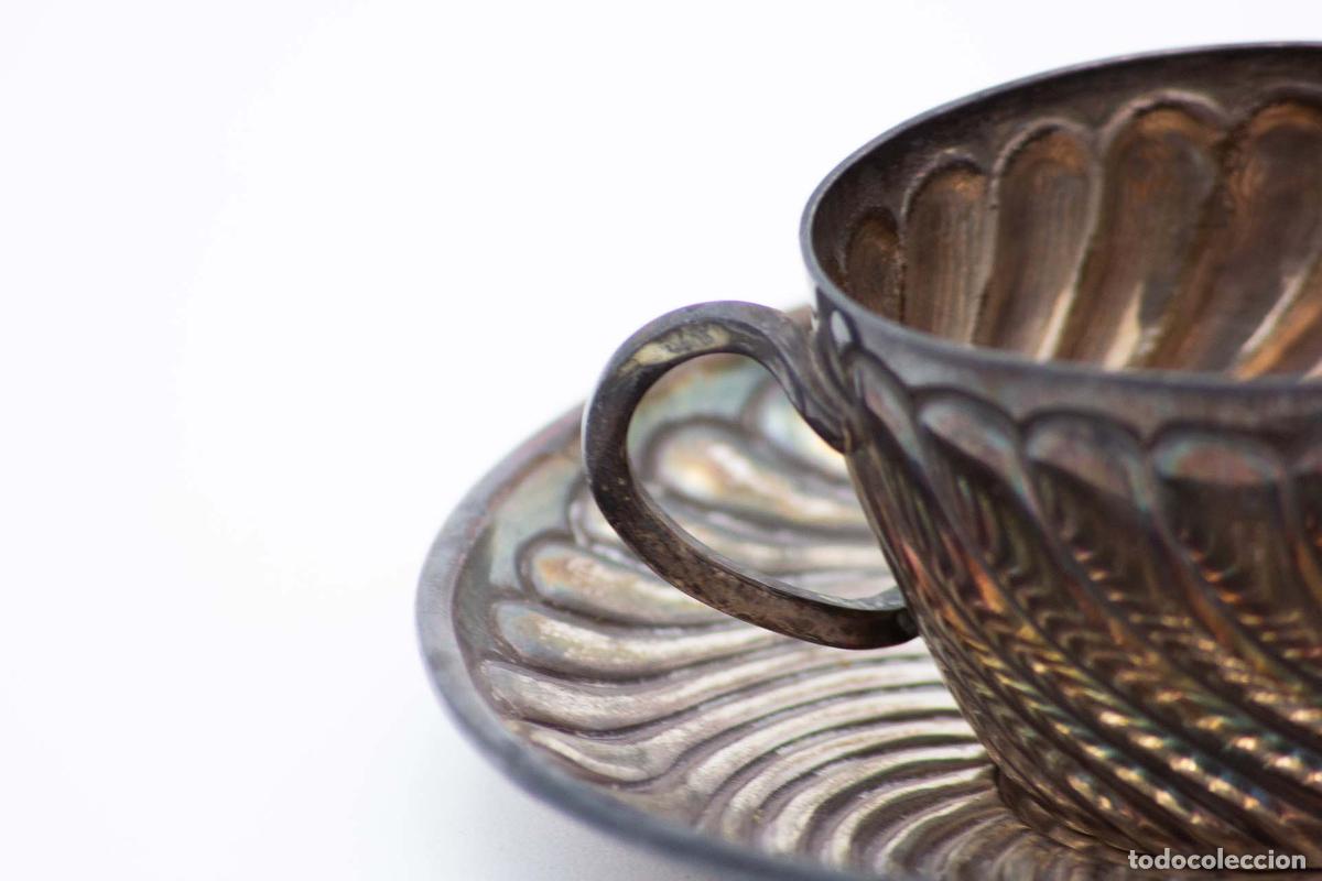 Antig&uuml;edades: taza de t&eacute; de plata - Foto 2