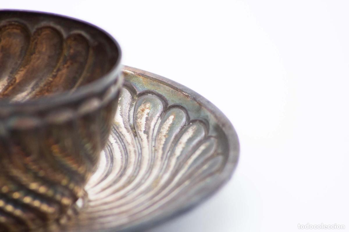 Antig&uuml;edades: taza de t&eacute; de plata - Foto 3